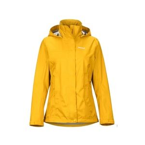 NWT Marmot PreCip Eco Jacket, Yellow Gold, Size XS New w/Tag Retail $100
